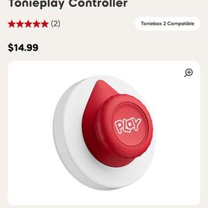 Tonieplay Play Button Controller - Red and White
